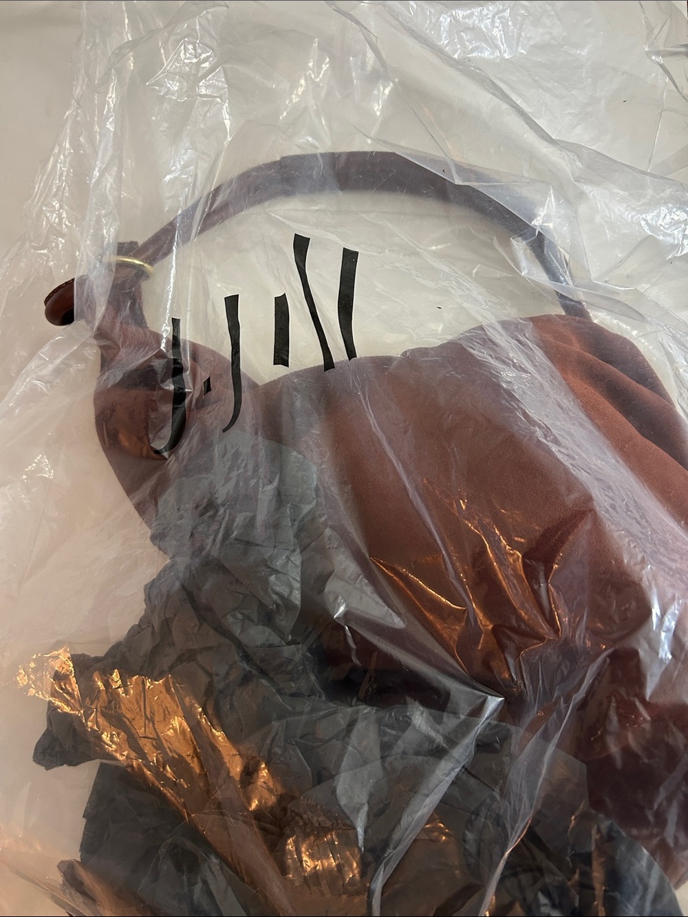 NWT J.Jill Suede & Leather Tote - Picture 5 of 8